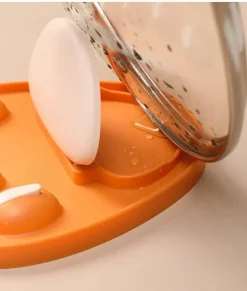 Wandmontierter Deckelhalter mit Katzenpfote – Küchen-Organizer-Regal