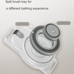 Wandmontierter Duschschrubber - Intelligente Rückenreinigungsmaschine