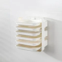 Wandmontierter Küchen-Organizer – Mehrschichtiges Lebensmittelaufbewahrungssystem