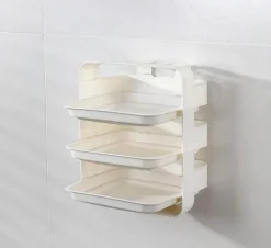 Wandmontierter Küchen-Organizer – platzsparende Aufbewahrungslösung