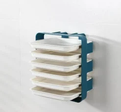 Wandmontierter Küchen-Organizer – platzsparende Aufbewahrungslösung