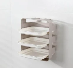 Wandmontierter Küchen-Organizer – platzsparende Aufbewahrungslösung