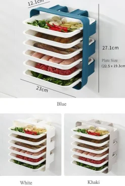 Wandmontierter Küchen-Organizer – platzsparende Aufbewahrungslösung