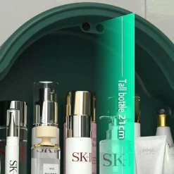 Wandmontierter Make-up-Organizer – Aufbewahrung ohne Lochen im Badezimmer