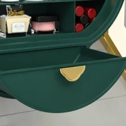 Wandmontierter Make-up-Organizer – Aufbewahrung ohne Lochen im Badezimmer