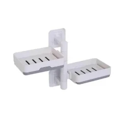 Wandmontierter, mehrschichtiger, drehbarer Seifenhalter