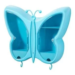 Wandmontierter Schmetterlings-Make-up-Organizer – Aufbewahrungslösung für das Badezimmer
