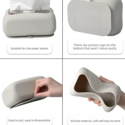 Wandmontierter Taschentuchspender – Minimalistischer, platzsparender Badezimmer-Organizer