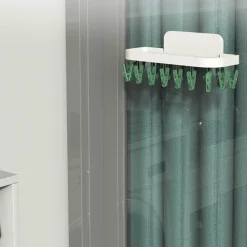 Wandmontierter Wäscheständer für das Badezimmer – platzsparender Organizer