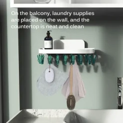 Wandmontierter Wäscheständer für das Badezimmer – platzsparender Organizer
