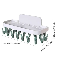 Wandmontierter Wäscheständer für das Badezimmer – platzsparender Organizer