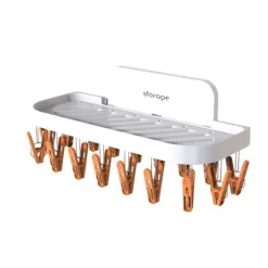 Wandmontierter Wäscheständer für das Badezimmer – platzsparender Organizer