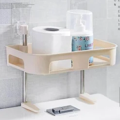 Wandmontiertes Badezimmerregal - Mehrschichtiges Organizer-Aufbewahrungsregal