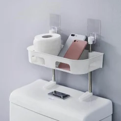 Wandmontiertes Badezimmerregal - Mehrschichtiges Organizer-Aufbewahrungsregal