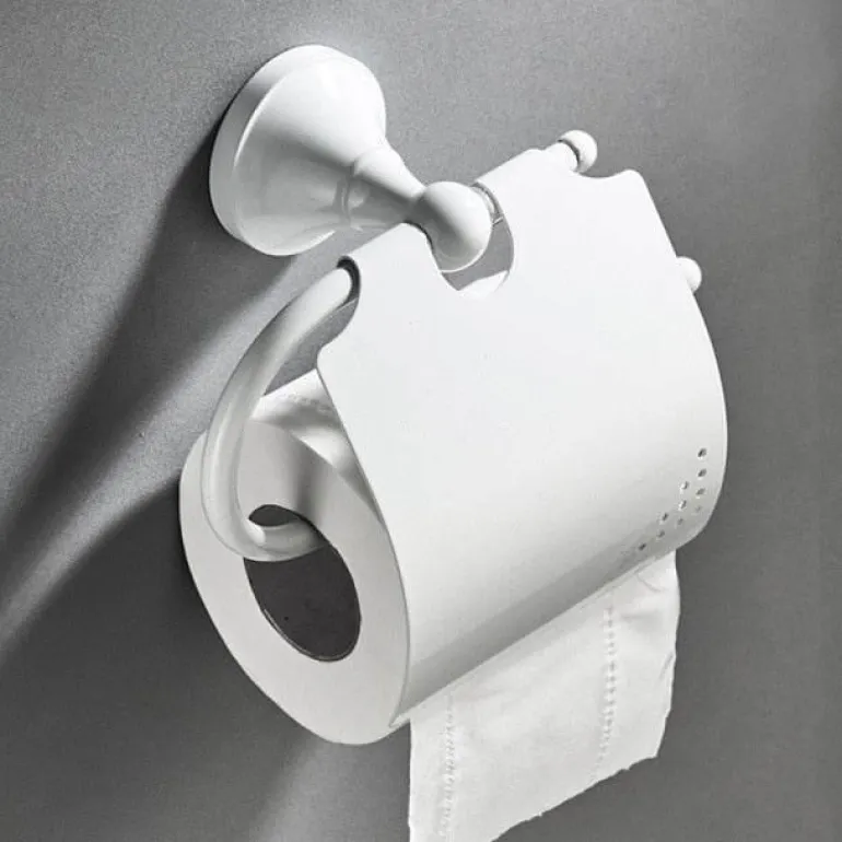Wandmontiertes Badezimmer-Zubehörhalter-Set – Organizer für Handtücher, Toilettenartikel und Accessoires