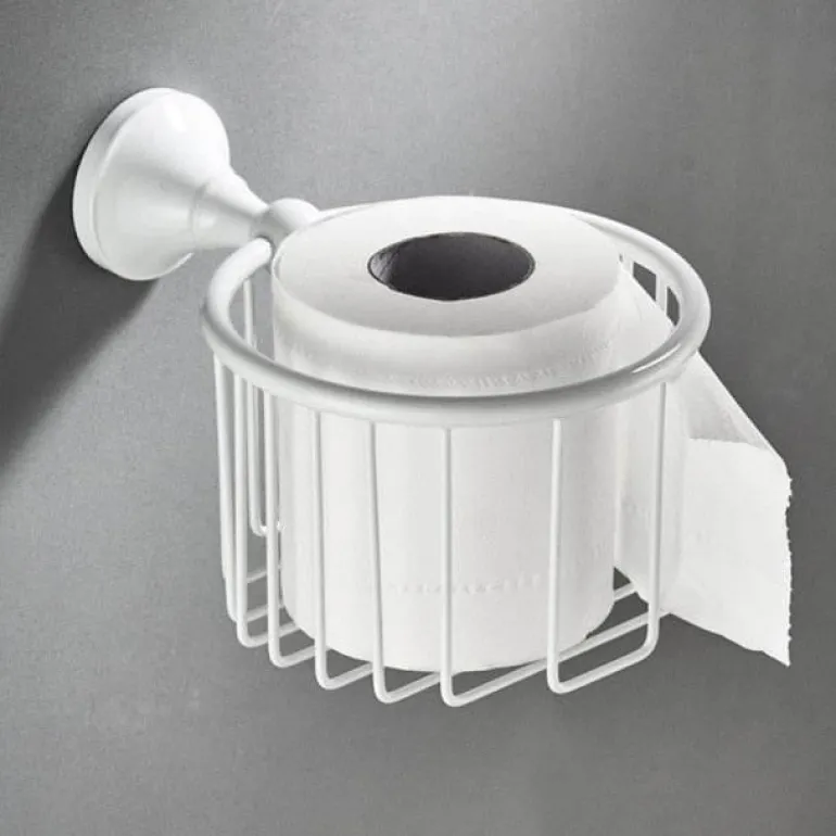 Wandmontiertes Badezimmer-Zubehörhalter-Set – Organizer für Handtücher, Toilettenartikel und Accessoires