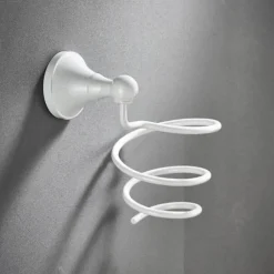 Wandmontiertes Badezimmer-Zubehörhalter-Set – Organizer für Handtücher, Toilettenartikel und Accessoires