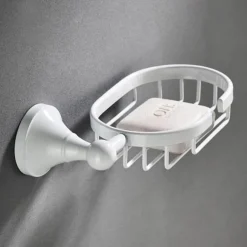 Wandmontiertes Badezimmer-Zubehörhalter-Set – Organizer für Handtücher, Toilettenartikel und Accessoires