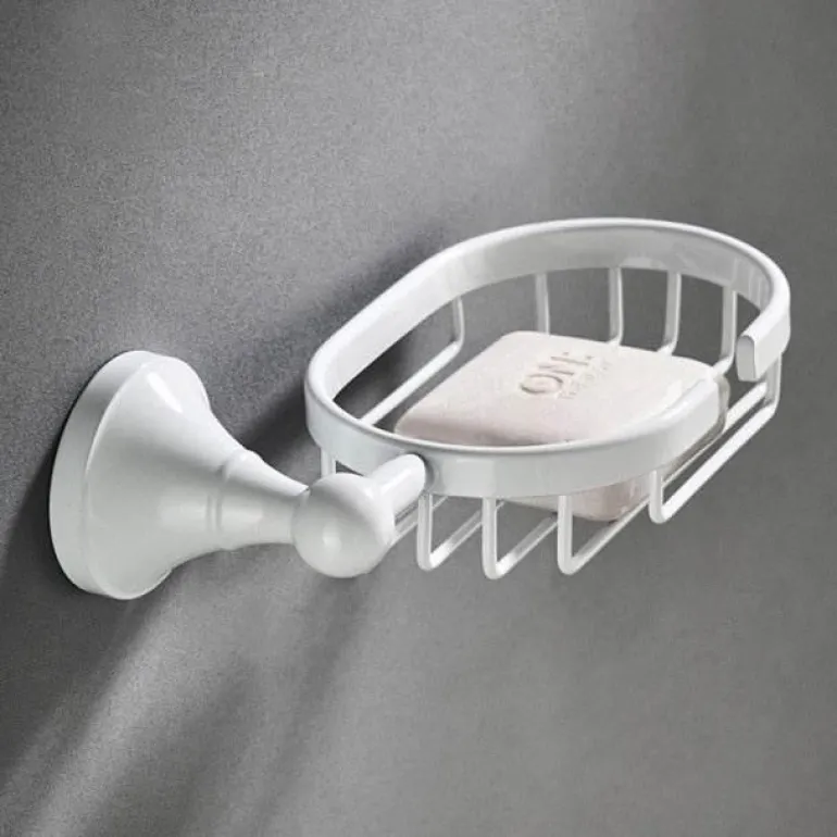 Wandmontiertes Badezimmer-Zubehörhalter-Set – Organizer für Handtücher, Toilettenartikel und Accessoires