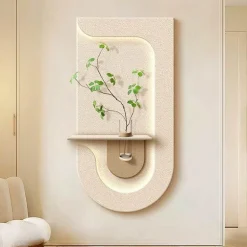 Wandvase Lampe mit grüner Pflanze - Eingangsdekor