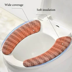 Warm Toilet Seat Cover - Soft Deluxe Bathroom Accessory