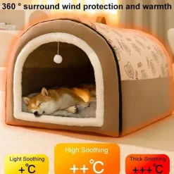 Waschbare Winter-Hundehütte – gemütlicher, warmer Unterschlupf für Haustiere