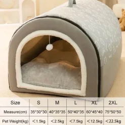 Waschbare Winter-Hundehütte – gemütlicher, warmer Unterschlupf für Haustiere