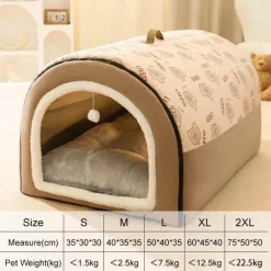 Waschbare Winter-Hundehütte – gemütlicher, warmer Unterschlupf für Haustiere