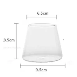 Wasserbecher aus klarem Glas – vielseitiger Kaffee- und Saftbecher