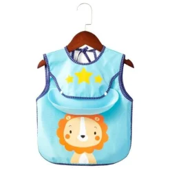 Wasserdichte Babyschürze mit Tiermuster – süßer Kochkittel für Kinder