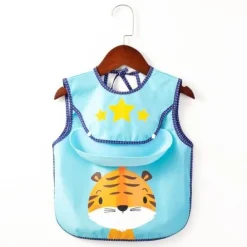 Wasserdichte Babyschürze mit Tiermuster – süßer Kochkittel für Kinder