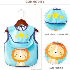 Wasserdichte Babyschürze mit Tiermuster – süßer Kochkittel für Kinder