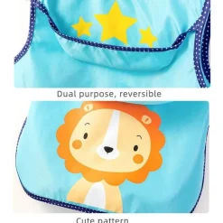 Wasserdichte Babyschürze mit Tiermuster – süßer Kochkittel für Kinder