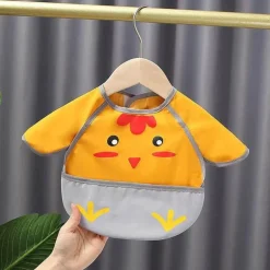 Wasserdichte Cartoon-Babylätzchen – leicht zu reinigende Lätzchen zum Füttern von Kindern