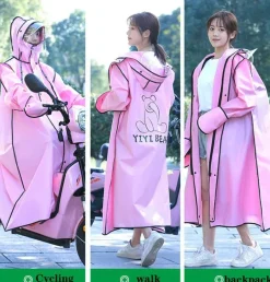 Wasserdichte Fahrradjacke mit Kapuze – Winddichter Fahrradregenmantel