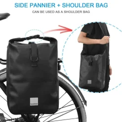 Wasserdichte Fahrradsatteltasche - Robuste Fahrrad-Schultertasche