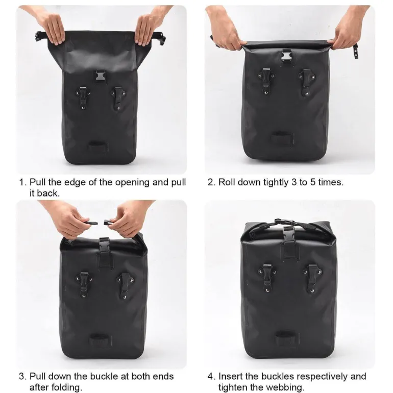 Wasserdichte Fahrradsatteltasche - Robuste Fahrrad-Schultertasche
