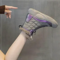 Wasserdichte High-Top-Schneestiefel für Damen – Winter Defender Footwear