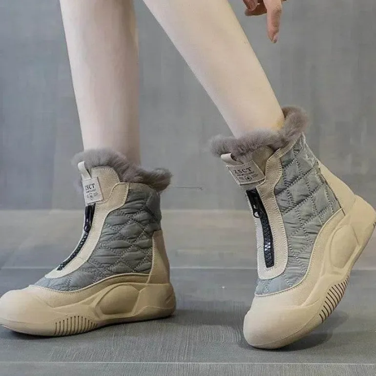 Wasserdichte High-Top-Schneestiefel für Damen – Winter Defender Footwear