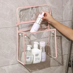 Wasserdichte, hängende Badezimmer-Organizer-Tasche – transparente Aufbewahrungslösung