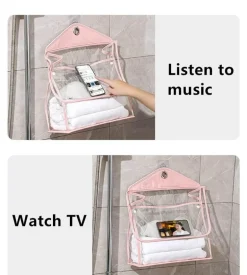 Wasserdichte, hängende Badezimmer-Organizer-Tasche – transparente Aufbewahrungslösung