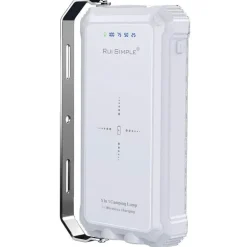 Wasserdichte LED-Powerbank - Tragbares Ladegerät mit kabellosem Laden