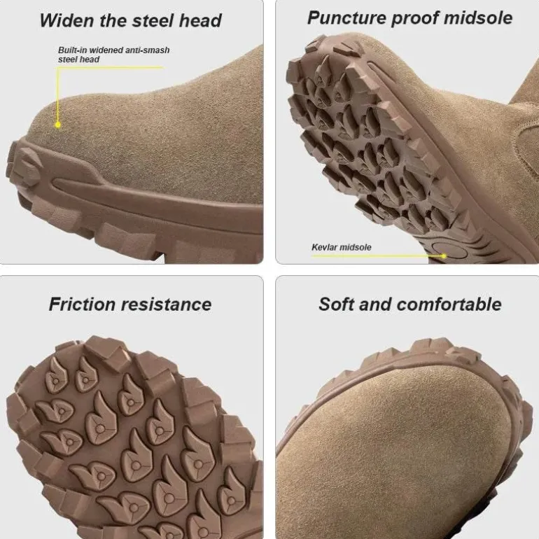 Wasserdichte Sicherheitsstiefel – Strapazierfähiges, strapazierfähiges Arbeitsschuhwerk