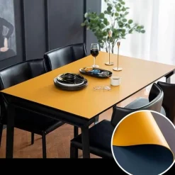 Wasserdichte Tischschutzmatte aus Leder – nordisches minimalistisches Design