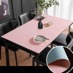 Wasserdichte Tischschutzmatte aus Leder – nordisches minimalistisches Design