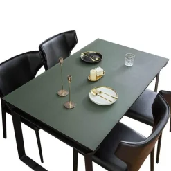 Wasserdichte Tischschutzmatte aus Leder – nordisches minimalistisches Design