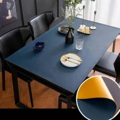 Wasserdichte Tischschutzmatte aus Leder – nordisches minimalistisches Design