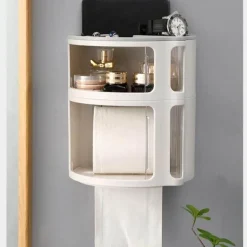 Wasserdichter Badezimmer-Organizer ohne Bohren – Zubehörhalter