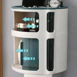 Wasserdichter Badezimmer-Organizer ohne Bohren – Zubehörhalter