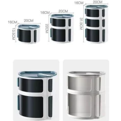 Wasserdichter Badezimmer-Organizer ohne Bohren – Zubehörhalter